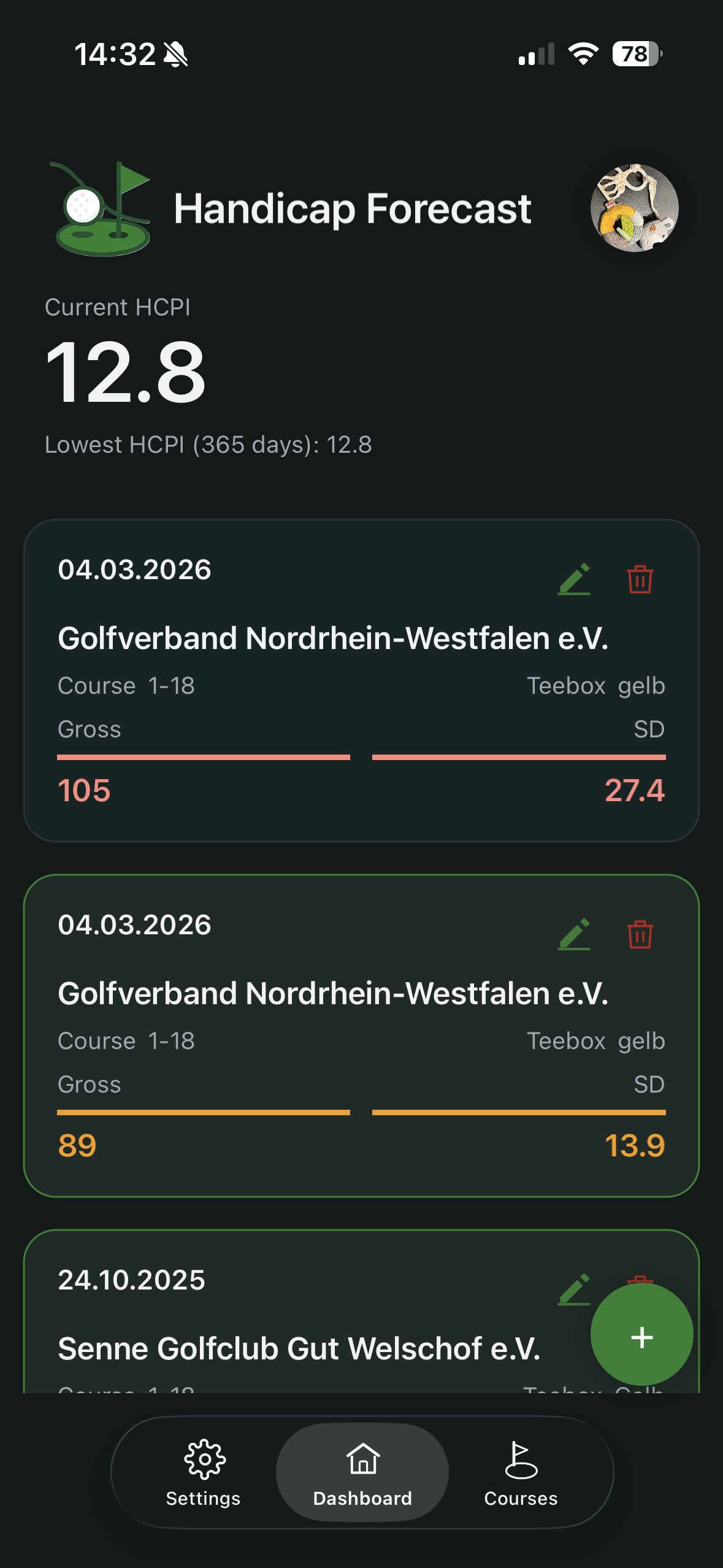 Validation hints on the new result form before saving
