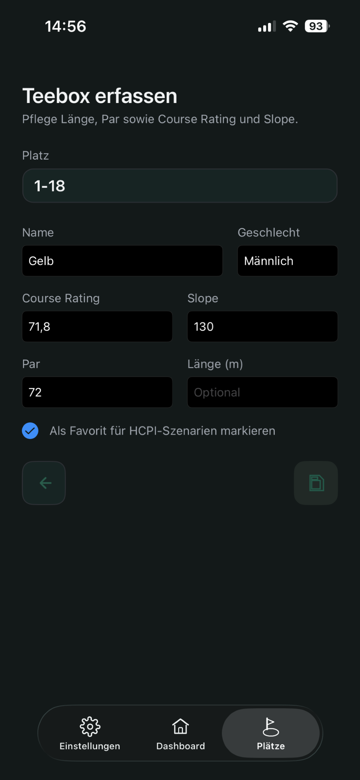Teebox erfassen