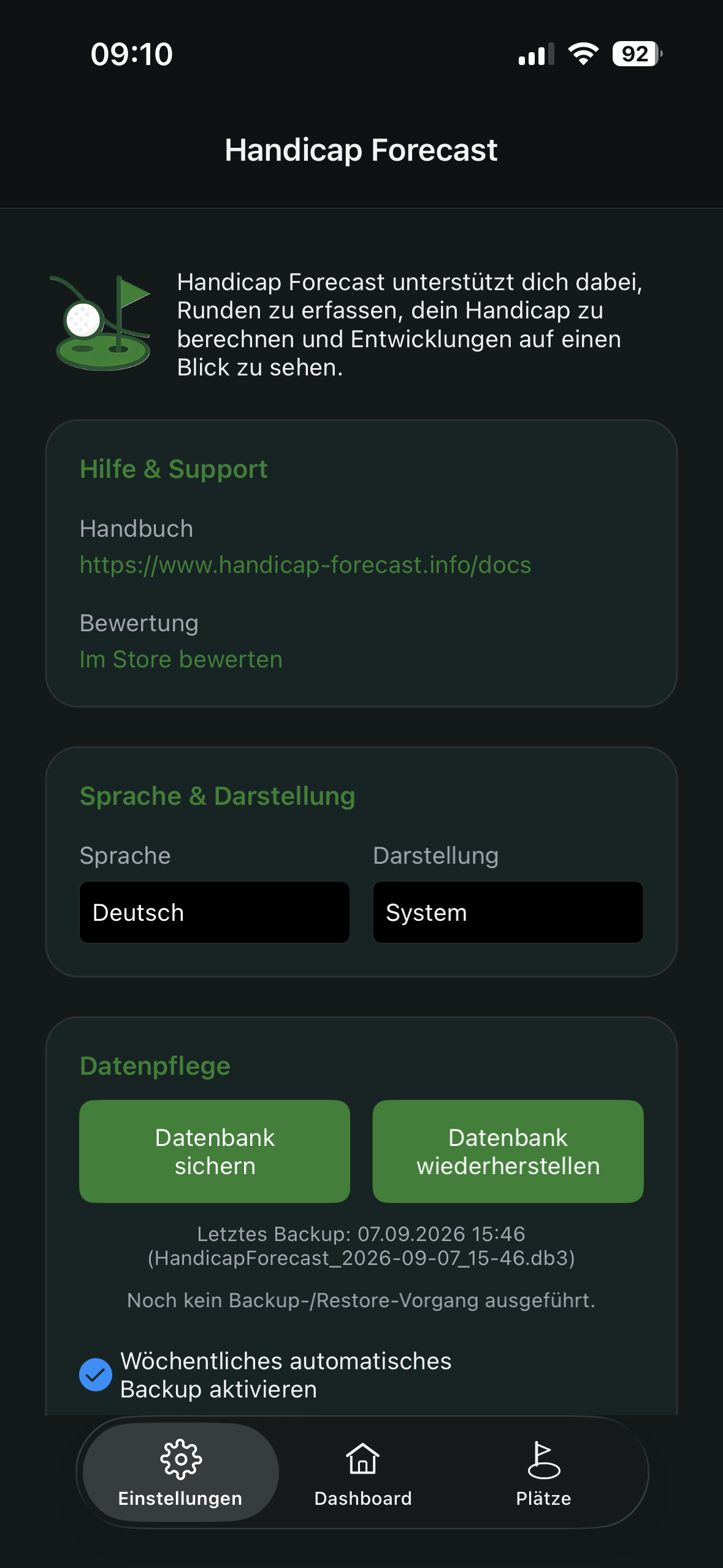 Einstellungen