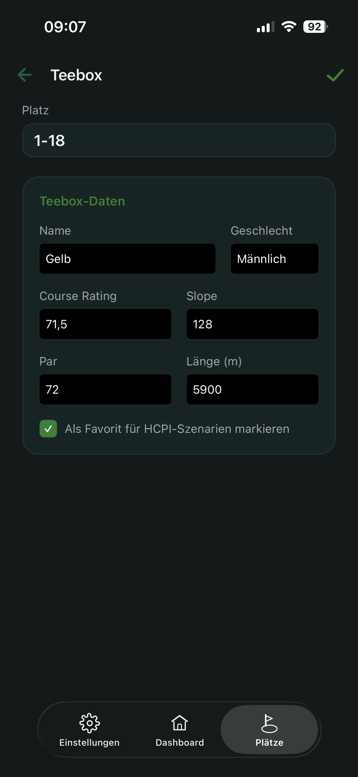 Teebox erfassen